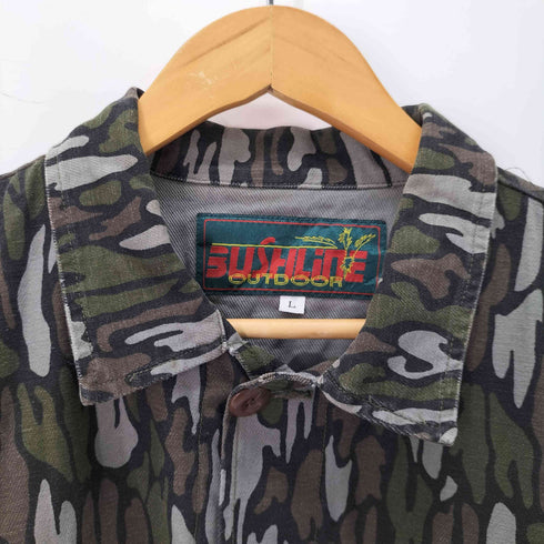 BUSHLINE OUTDOOR カモフラ ミリタリージャケット メンズ JPN:L