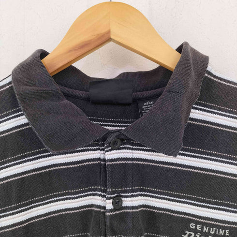 ディッキーズ Dickies S/S ボーダーフロントロゴ刺繍ポロシャツ メンズ import:XL