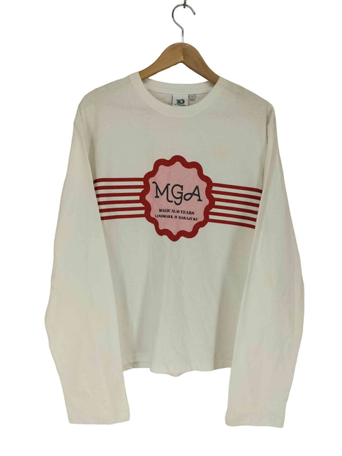MGA フロントプリント ロングスリーブTシャツ メンズ JPN:L