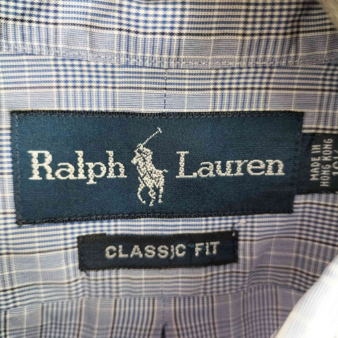 ラルフローレン RALPH LAUREN スモールポニー刺繍 CLASSIC FIT L/S BD チェックシャツ メンズ 161/2