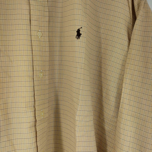ラルフローレンゴルフ RALPH LAUREN GOLF スモールポニー刺繍 TILDEN L/S BD チェックシャツ メンズ JPN:XL