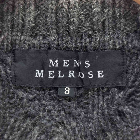 メンズメルローズ MENS MELROSE 襟付き ジップ ニット ドライバーズニット メンズ JPN:3
