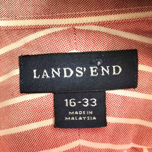 ランズエンド LANDS END L/S BD ストライプシャツ メンズ 16-33