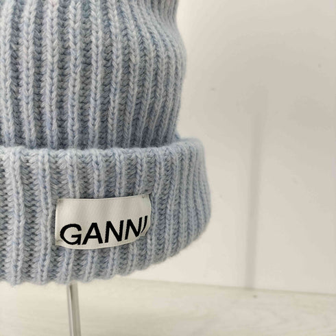 ガニー Ganni Rib Knit Acc BEANIE レディース ONE SIZE