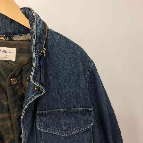 ギャップ Gap M-65 ウッドランドカモ ライナー付き デニム ジャケット メンズ import:M