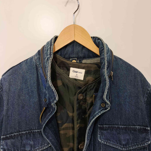 ギャップ Gap M-65 ウッドランドカモ ライナー付き デニム ジャケット メンズ import:M