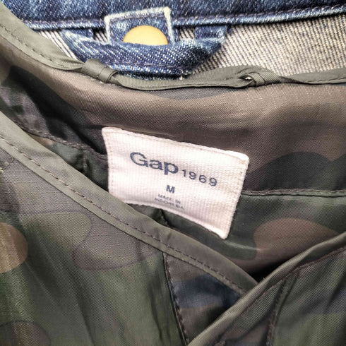 ギャップ Gap M-65 ウッドランドカモ ライナー付き デニム ジャケット メンズ import:M