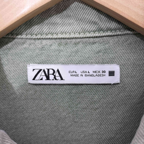 ザラ ZARA フロントポケット デニム ジャケット レディース L