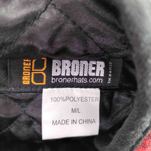 ブローナー BRONER フランネルチェック デザインキャップ レディース M/L