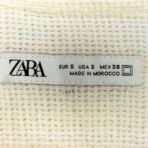 ザラ ZARA ストライプ オープンカラーシャツ メンズ import:S