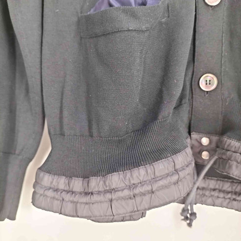 サカイ Sacai 14AW 裾ドローコードコットンニットカーディガン メンズ JPN:2