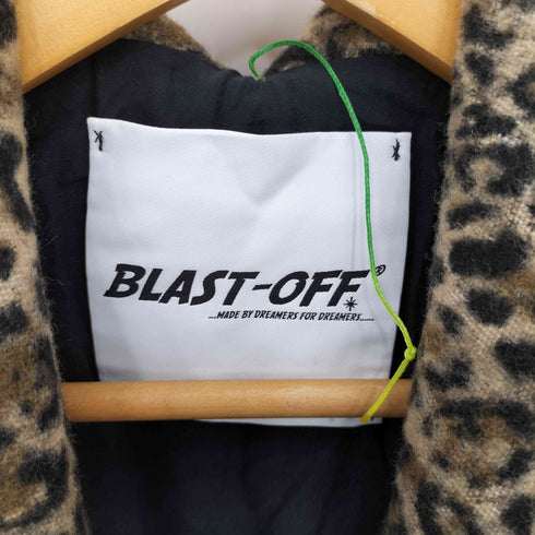 BLAST イタリア製 ショールカラーコンチョボタン レオパードジャケット レディース 40