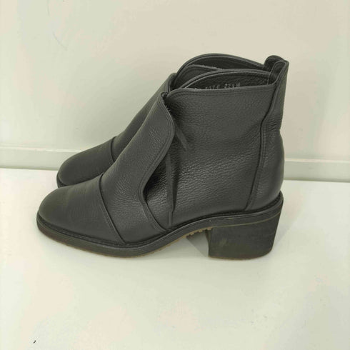 D.ICI MODE ET JACOMO ディッシィ モードエジャコモ シボ革 レザー ショート ブーツ レディース 22 1/2