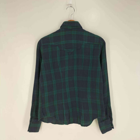 ロックマウント ROCK MOUNT USA製 チェック柄 ウエスタンシャツ レディース import:S