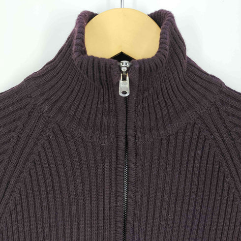 シップス SHIPS イタリア製 MERINO WOOL ダブルジップ ウール ドライバーズニット レディース import:S
