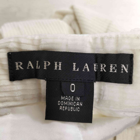 ラルフローレン RALPH LAUREN ローライズ コーデュロイ 太畝 ストレートパンツ レディース 0