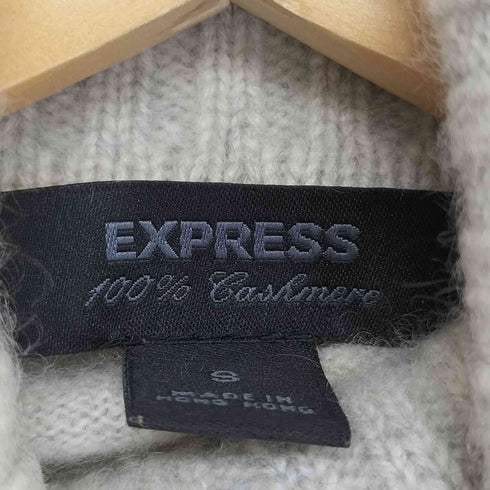 エクスプレス EXPRESS 100% CASHMERE アーガイル タートルネック ニット レディース import:S