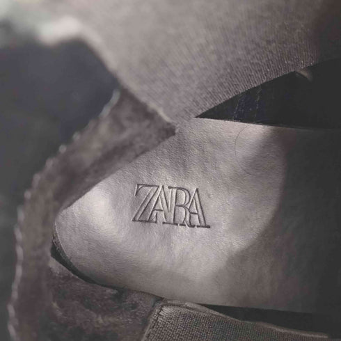 ザラ ZARA レザー サイドゴア ブーツ メンズ 45