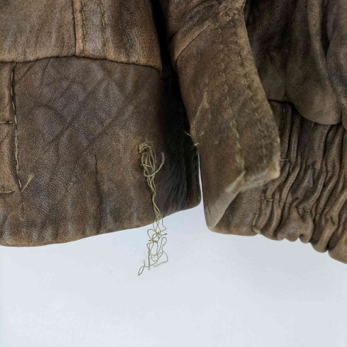 ベラペレ VERA PELLE 裏地総柄 レザージャケット メンズ