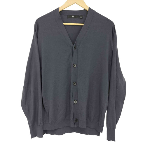 ユニクロプラスジェイ UNIQLO+J シルクコットン Vネックカーディガン メンズ JPN:M