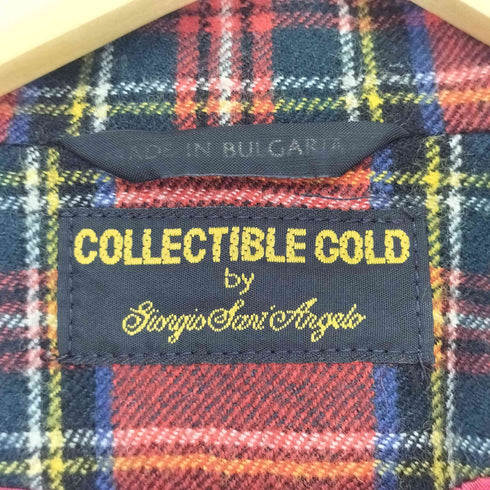 COLLECTIBLE GOLD 金ボタン タータンチェックダブルブレストジャケット メンズ 8