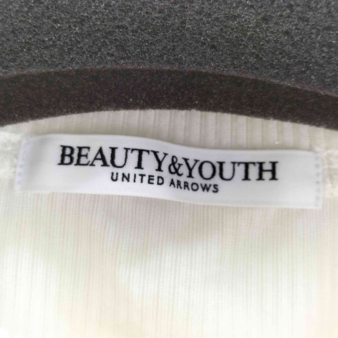 ビューティーアンドユースユナイテッドアローズ BEAUTY & YOUTH UNITED ARROWS ベロアストライプシアー ロングスリーブカットソー レディース FREE