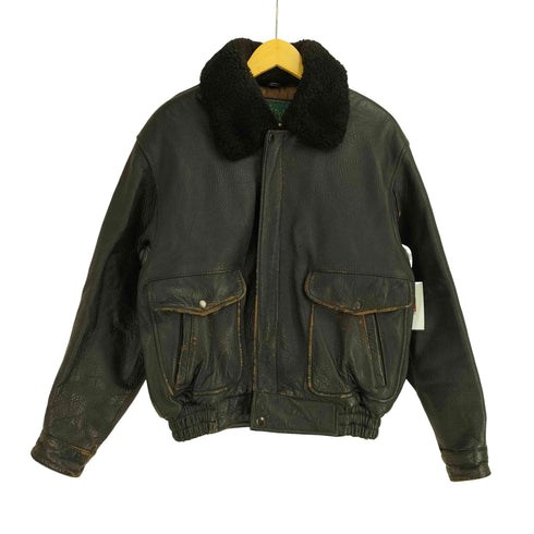 ポロクラブ Polo Club G-1 レザー フライトジャケット メンズ import:M