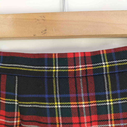 オニールオブダブリン ONEIL OF DUBLIN フリンジカット タータンチェック ウール ラップ スカート レディース DE:36