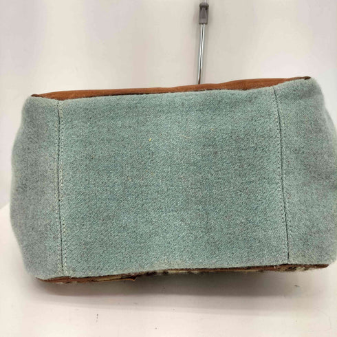 ハリスツイード Harris Tweed チェック柄 がま口 ハンドバッグ レディース