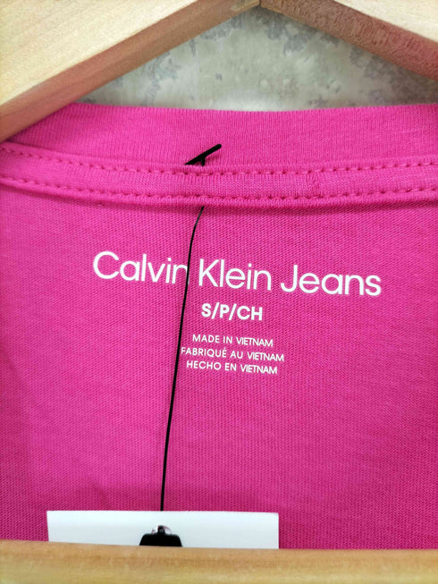 カルバンクラインジーンズ Calvin Klein Jeans フロントプリントクルーネックTシャツ レディース import:S