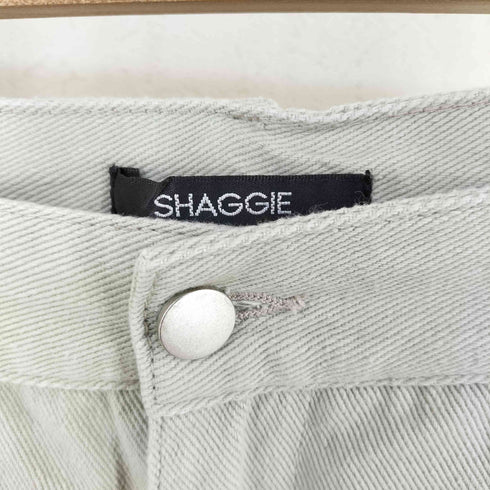 SHAGGIE フリンジカラーデニムワイドバギーパンツ レディース JPN:S