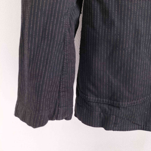 コムデギャルソンオムドゥ COMME des GARCONS HOMME DEUX AD2016 17SS ポリ ストライプ 2B カバーオールデザイン テーラードジャケット メンズ JPN:M