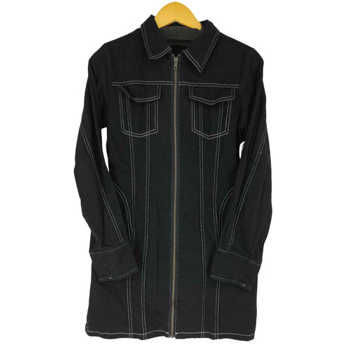 スライ SLY FRONT ZIP DENIM DETAIL ショートワンピース レディース JPN:1