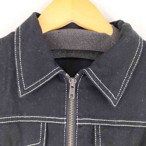 スライ SLY FRONT ZIP DENIM DETAIL ショートワンピース レディース JPN:1