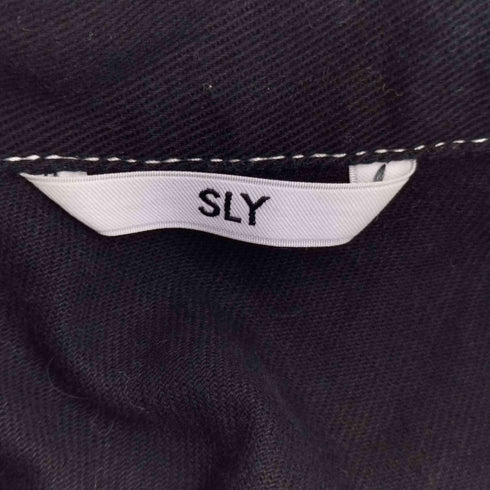 スライ SLY FRONT ZIP DENIM DETAIL ショートワンピース レディース JPN:1