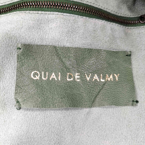 QUAI DE VALMY ririジップ フランス製 山羊革 ゴートレザー シングル ライダース ジャケット メンズ FR:48