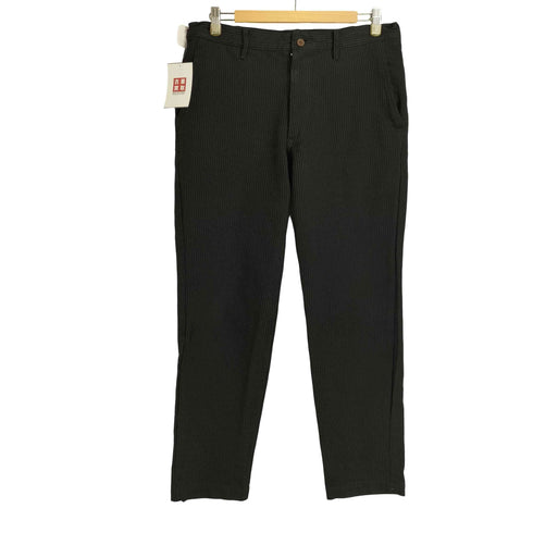 コムデギャルソンオムドゥ COMME des GARCONS HOMME DEUX ポリ 縮絨ストライプ スラックスパンツ メンズ JPN:M