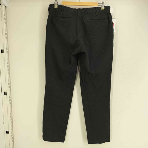コムデギャルソンオムドゥ COMME des GARCONS HOMME DEUX ポリ 縮絨ストライプ スラックスパンツ メンズ JPN:M