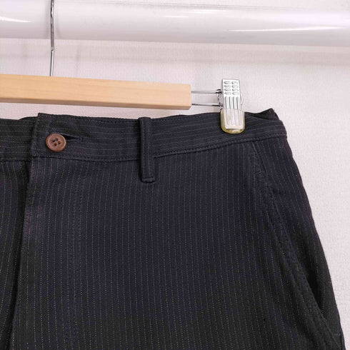 コムデギャルソンオムドゥ COMME des GARCONS HOMME DEUX ポリ 縮絨ストライプ スラックスパンツ メンズ JPN:M