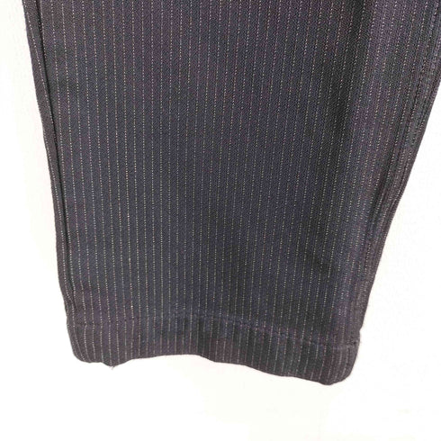 コムデギャルソンオムドゥ COMME des GARCONS HOMME DEUX ポリ 縮絨ストライプ スラックスパンツ メンズ JPN:M