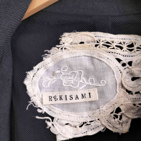 レキサミ REKISAMI リネン100 デザイン テーラードジャケット レディース JPN:38