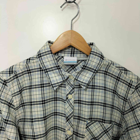 コロンビア Columbia OMNI-WICK チェック柄 ポリエステル シャツ レディース import:XL