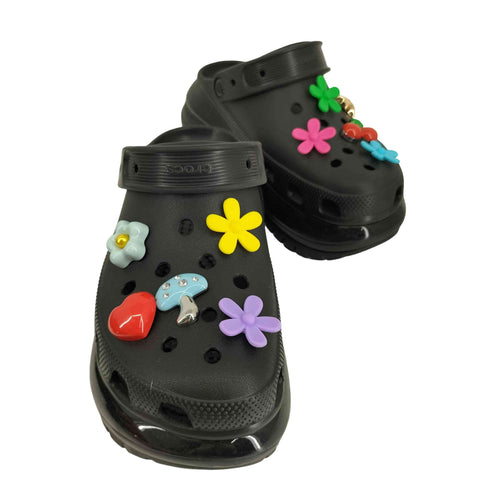 クロックス crocs ジビッツ フラワー サンダル レディース 23