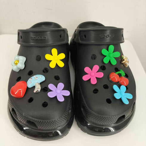 クロックス crocs ジビッツ フラワー サンダル レディース 23