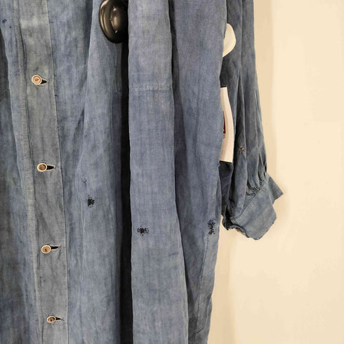 30S French Antique Biaude Smock フレンチ アンティーク ビヨード マキニョン スモック フルオープン メンズ