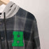 トミーヒルフィガー TOMMY HILFIGER REGULAR FIT ロゴワッペン フーディ チェック シャツ メンズ import:M