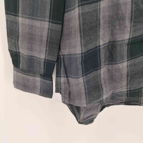 トミーヒルフィガー TOMMY HILFIGER REGULAR FIT ロゴワッペン フーディ チェック シャツ メンズ import:M