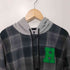 トミーヒルフィガー TOMMY HILFIGER REGULAR FIT ロゴワッペン フーディ チェック シャツ メンズ import:M