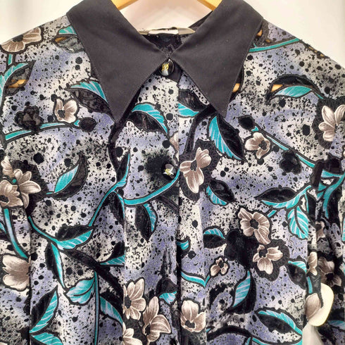 Sunshine boutique フラワーデザイン シアー長袖シャツ elegance レディース