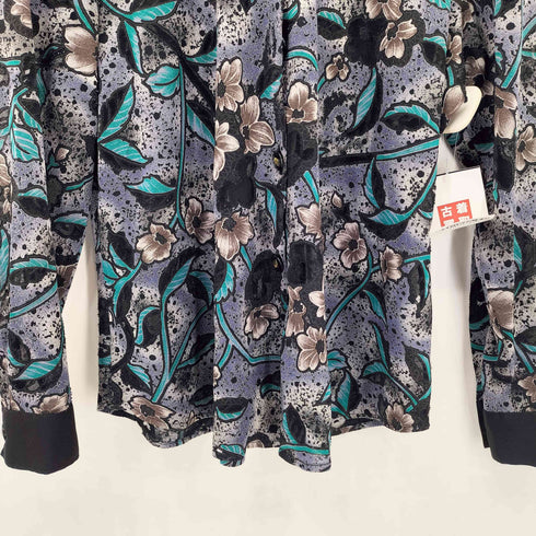 Sunshine boutique フラワーデザイン シアー長袖シャツ elegance レディース